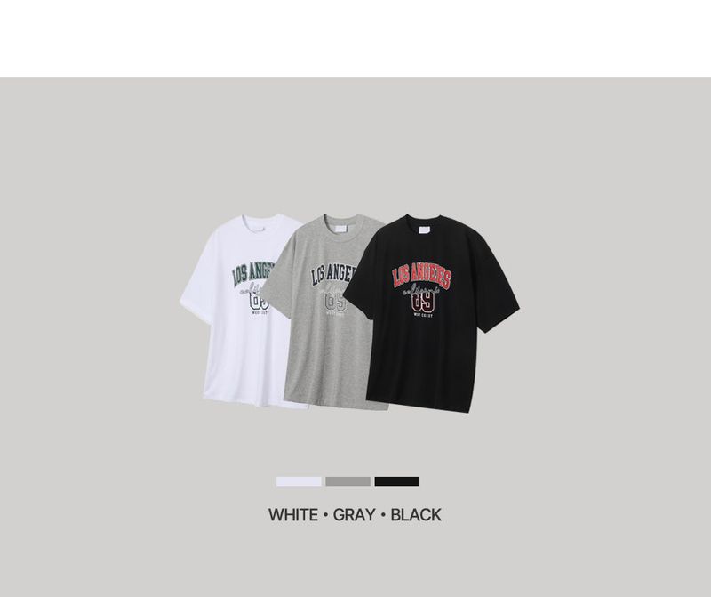 Look Lafer Quick Dry LA Graphic Lettering Oversized Short Sleeve T-Shirt