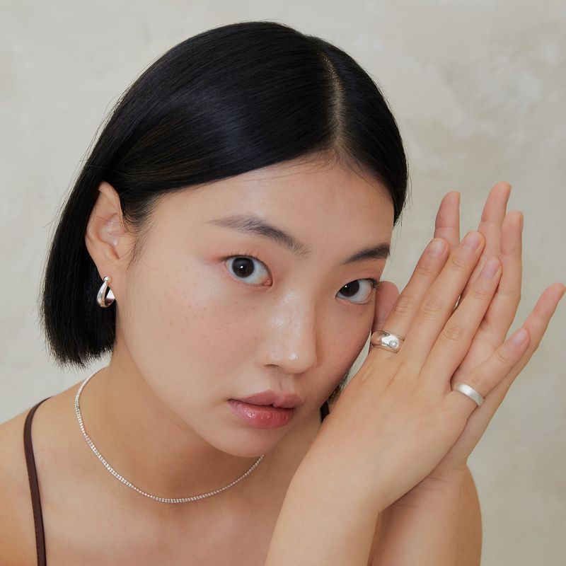 mini pearl bold ring