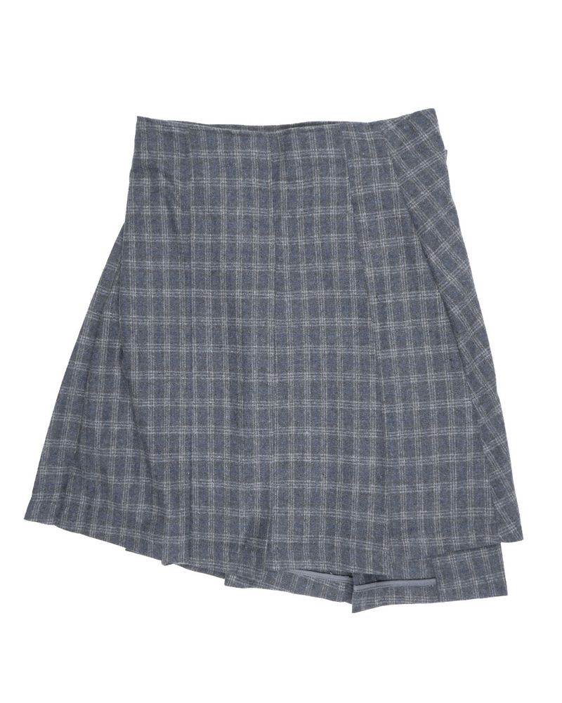  CHECK EYELET SKIRT