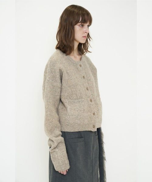 FLUFFY KNIT CARDIGAN