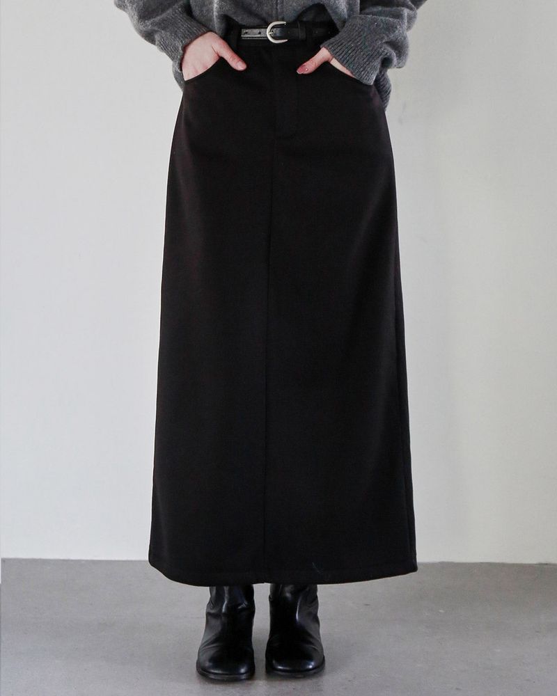 Nuo Belt Long Skirt