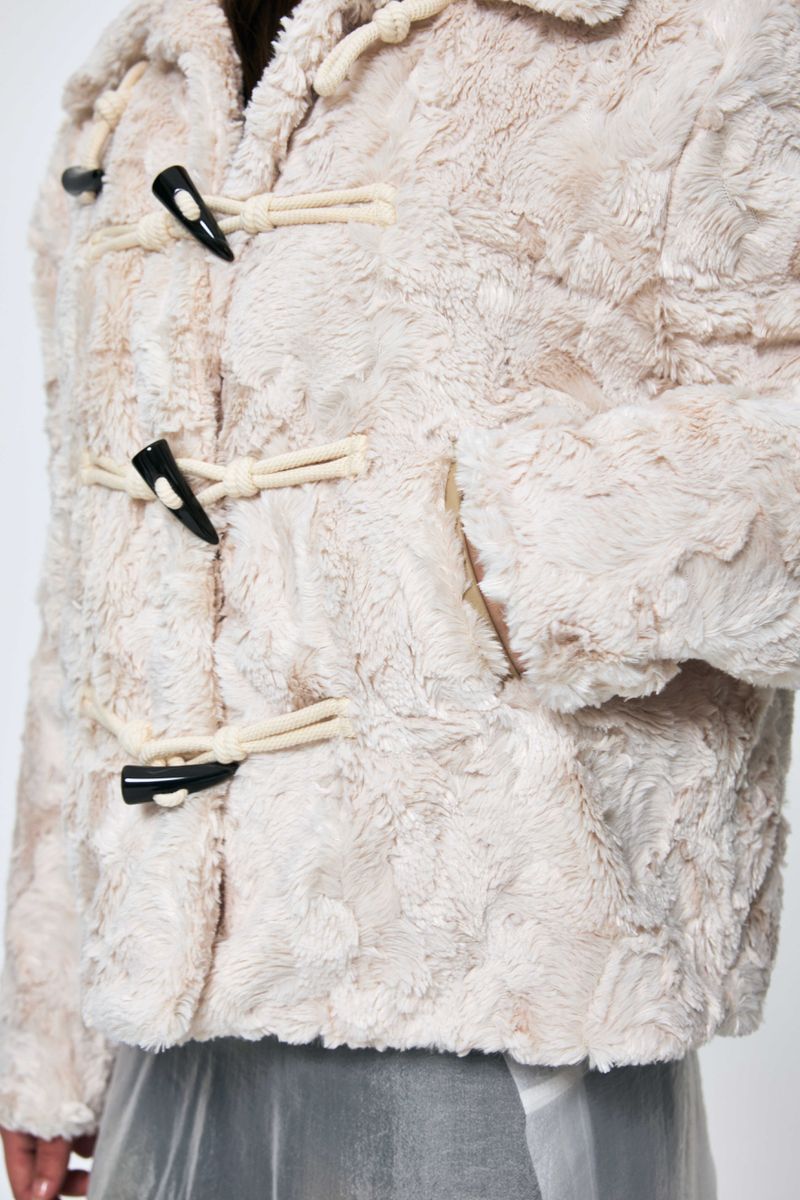 COZY FUR JACKET / BEIGE