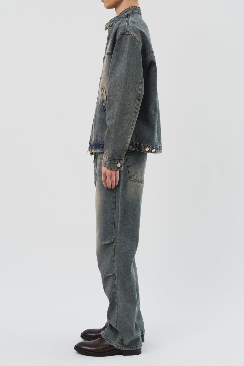 Anti Biker Denim Jacket (3color)