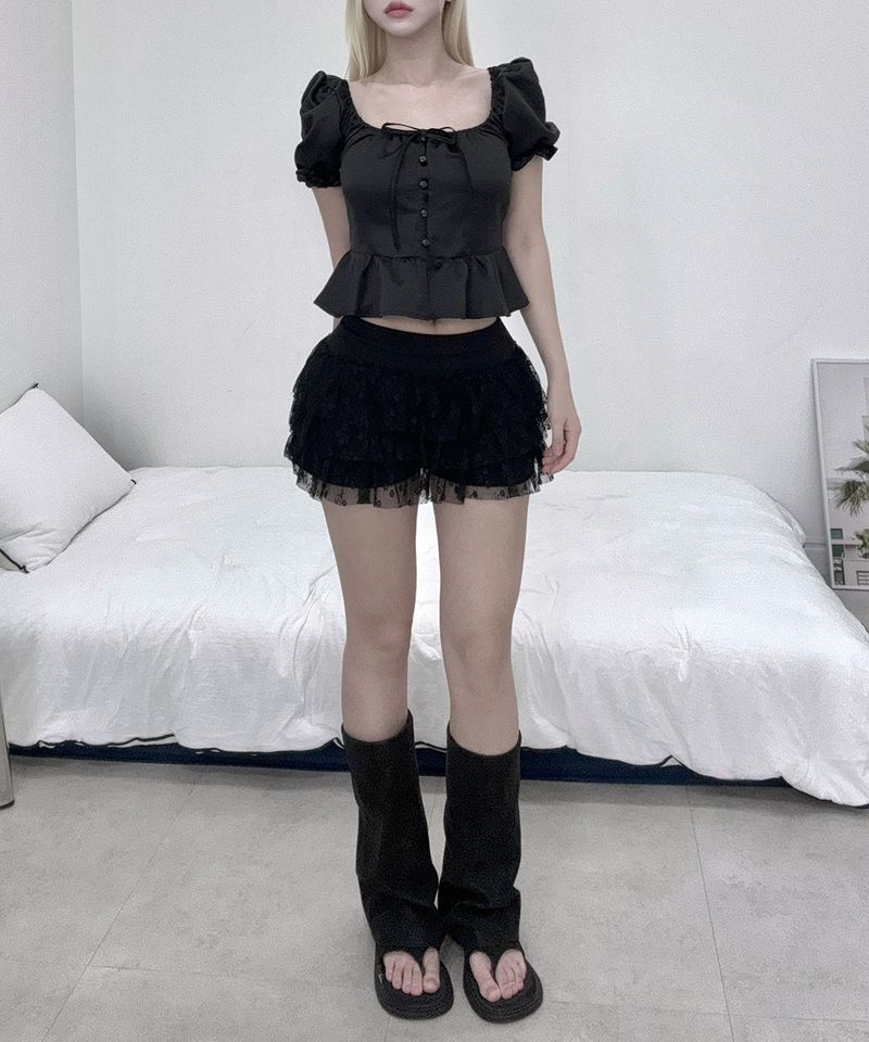 Flower Tiered Skirt (3colors)
