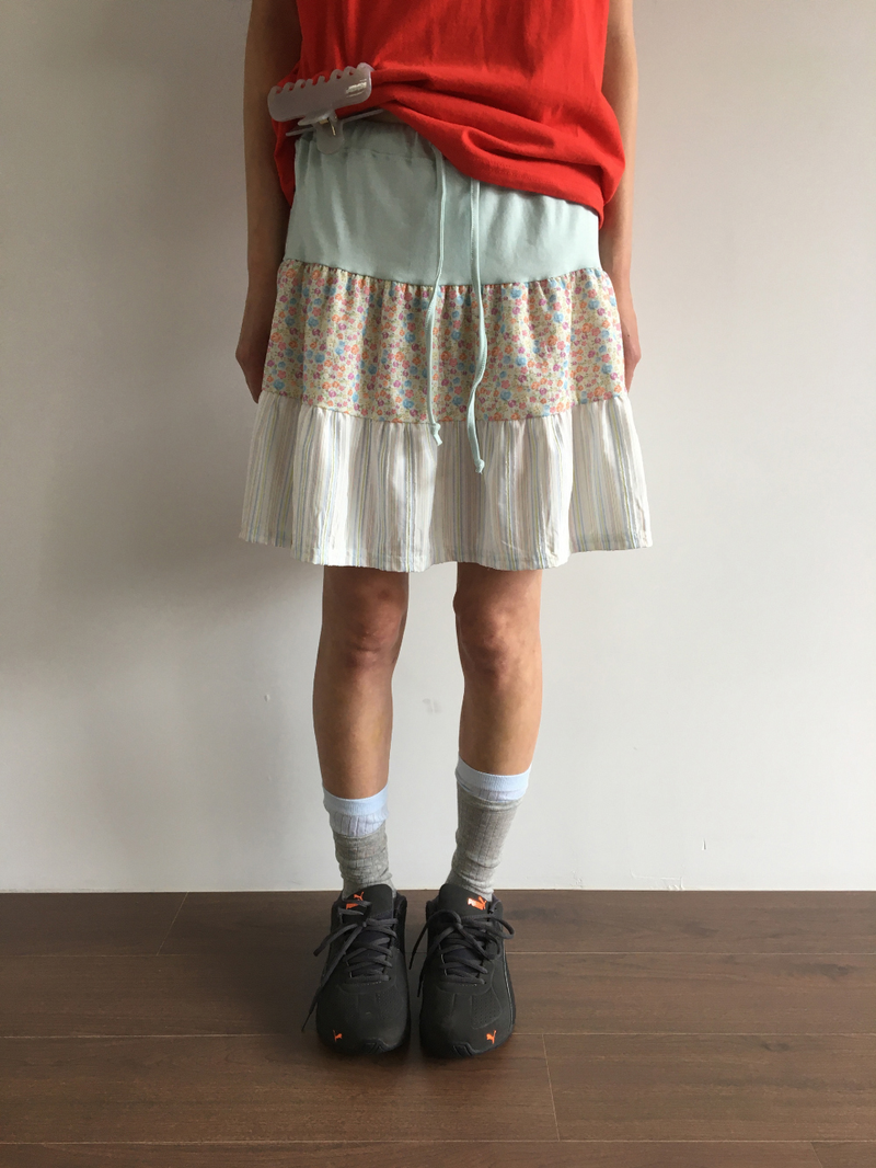DUGGY（ダギー）の「Mani patchwork skirt (2color)（Skirts）」
