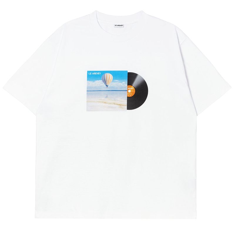 LE AREVEY（アルヴェイ）の「LE AREVEY LP COLLECTOR T-SHIRT WHITE / BLACK（Tops）」