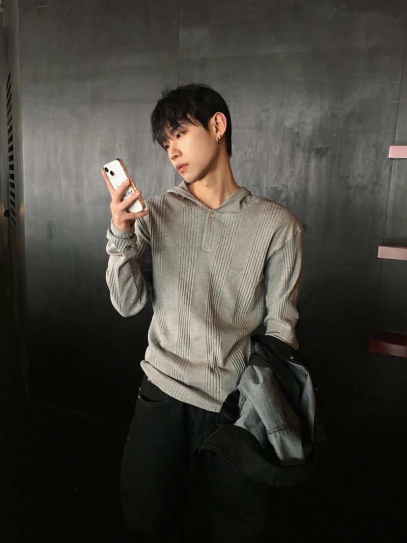 [SET] Aubert Non-Faded Wrap Denim Jacket 2C
