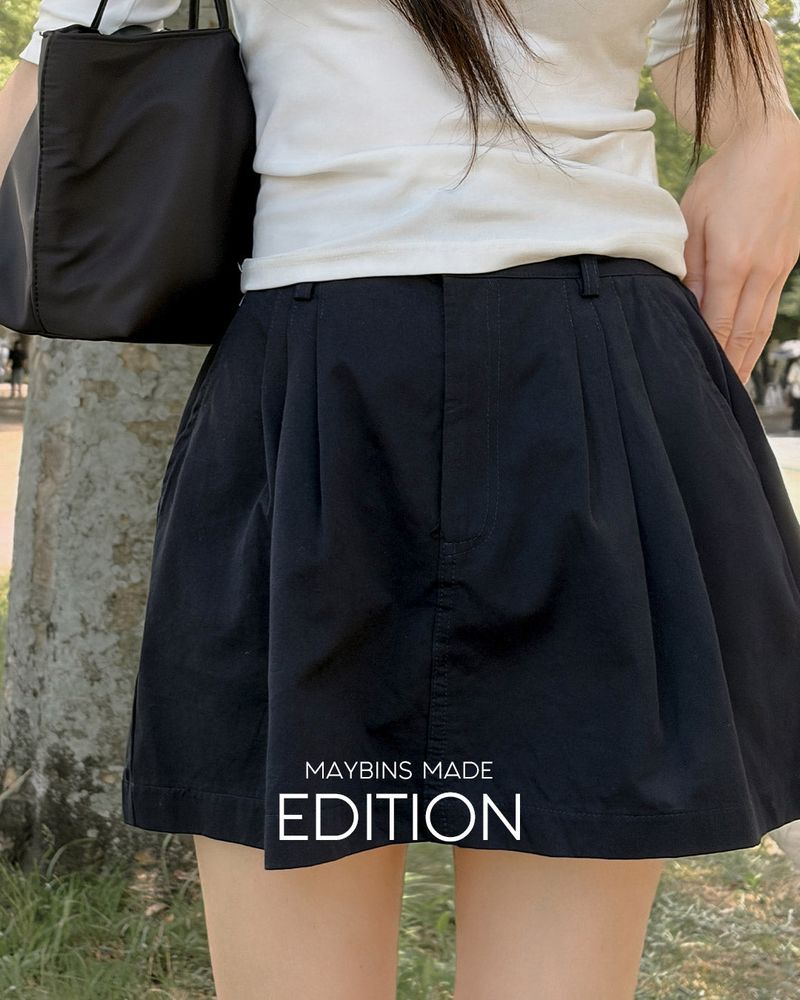 MADE. Jella pintuck mini skirt