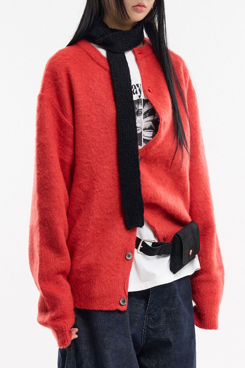 Raucohouse(ラウコハウス)の「Amour crewneck wool alpaca cardigan(Tops)」
