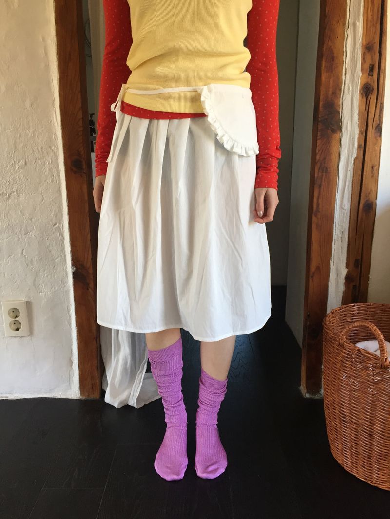 Vinyl gem knee socks (4color)