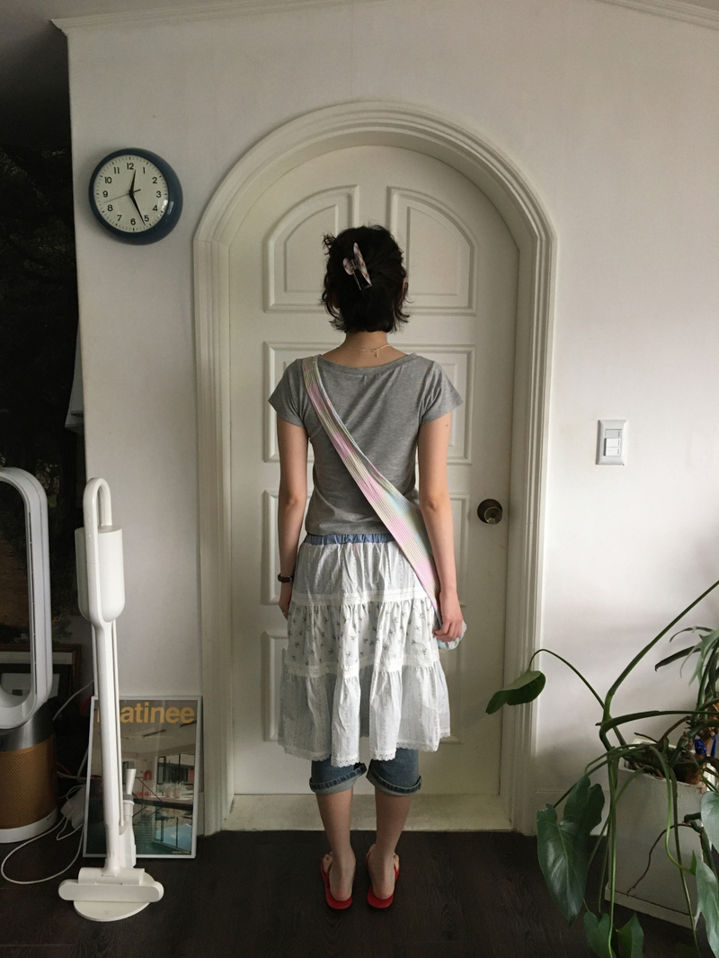 YWD COLOR-BLOCK FLORAL SKIRT (2color)