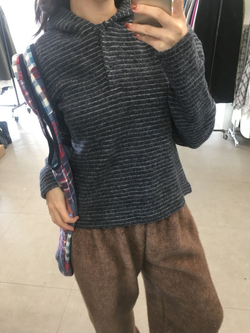 Fwee Fleece Knit Hoodie (2color)