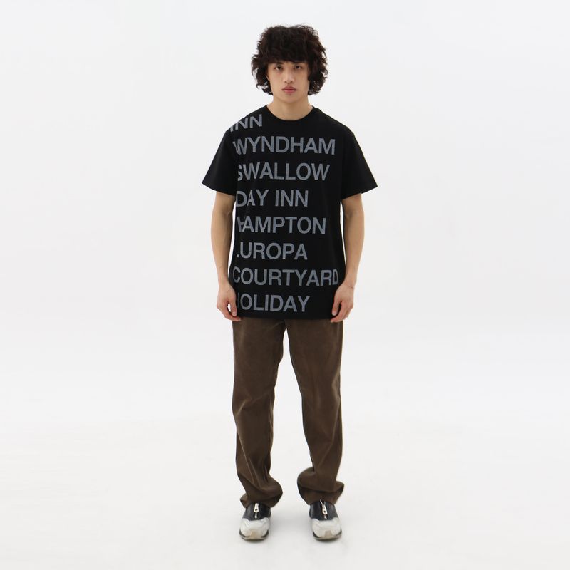 1/2 HIGHWAY INN TEE (BLACK/WHITE)