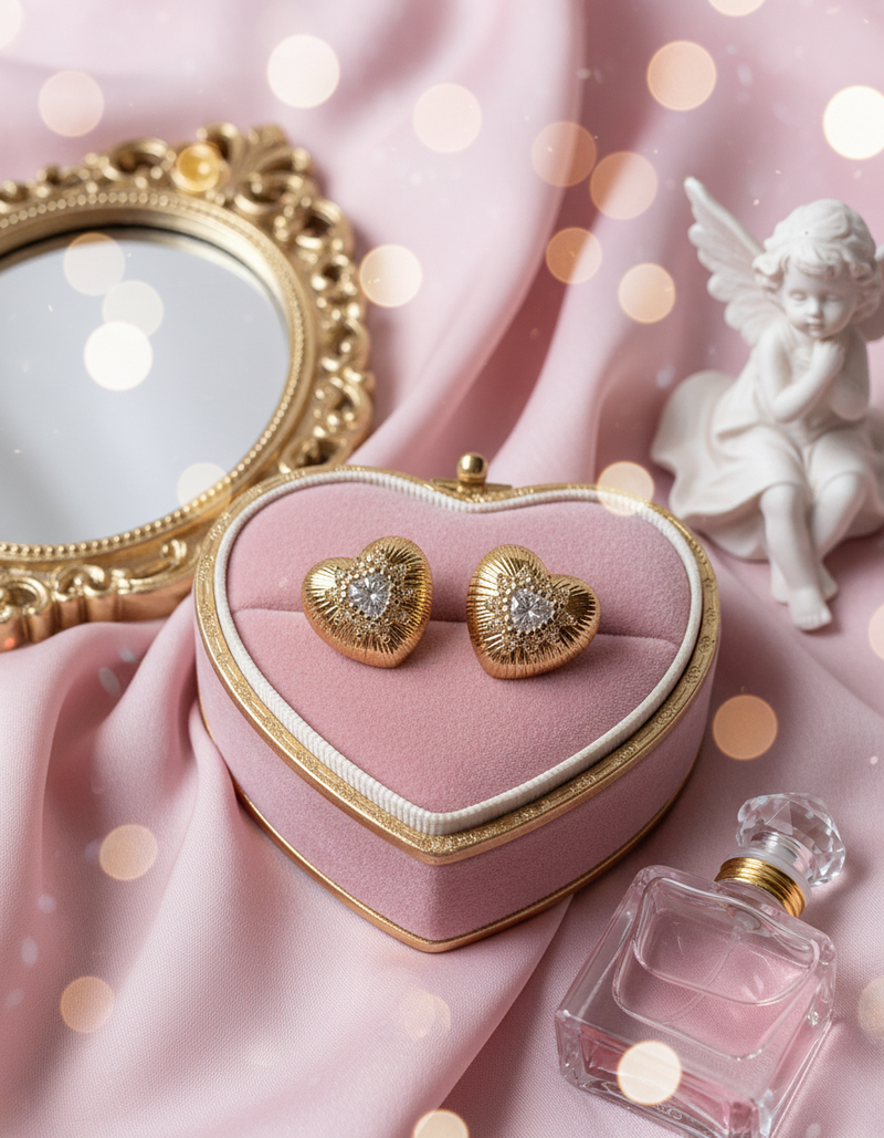 Supernova Heart Piercing - Gold Color