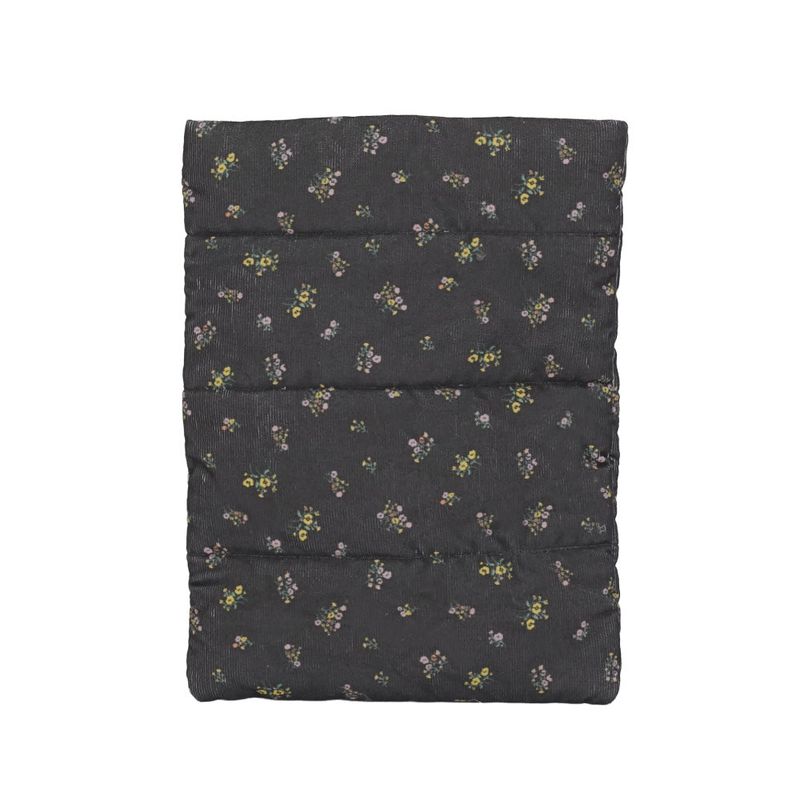 Pillow Notebook Pouch_floral black