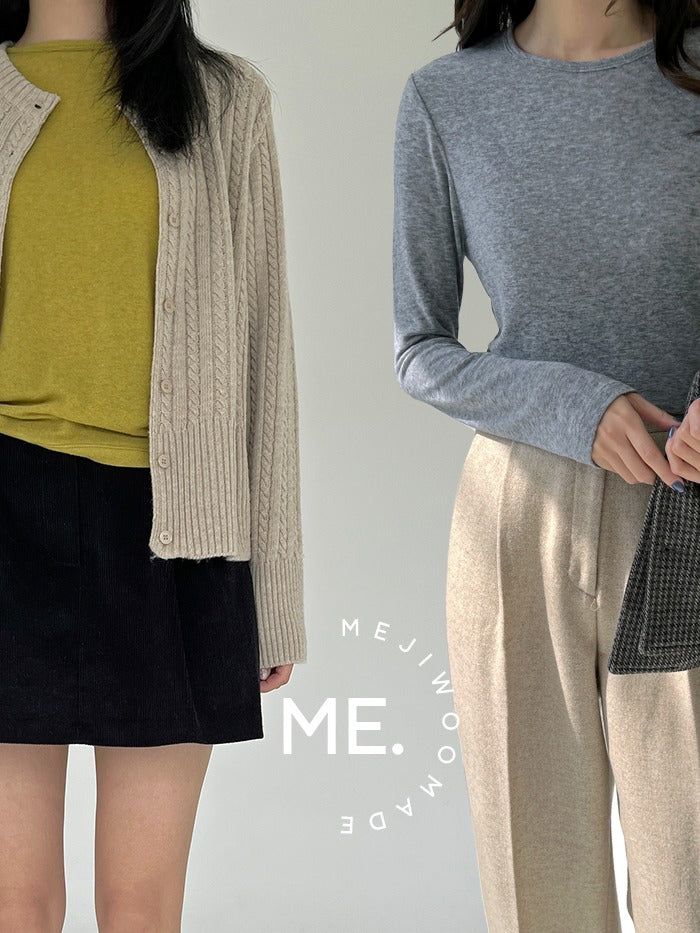 MEJIWOO（ミジウ）の「リカバーベーシックラウンドTシャツ（トップス）」