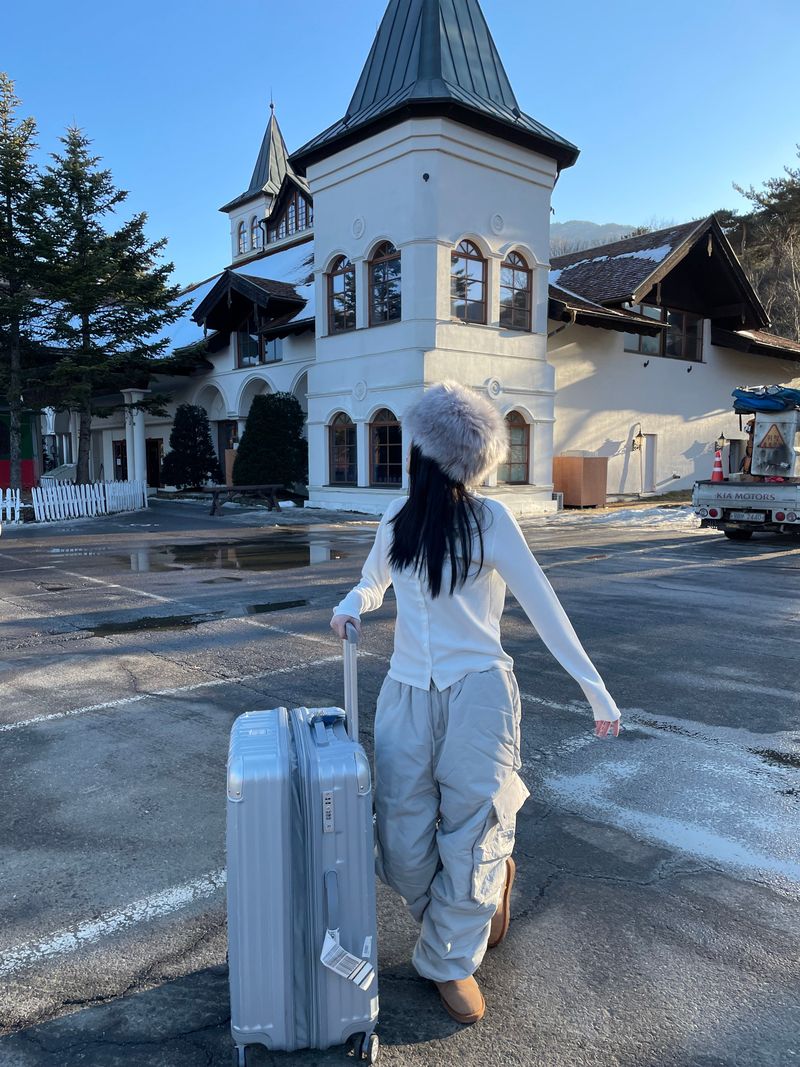 Temperature padding wide pants 