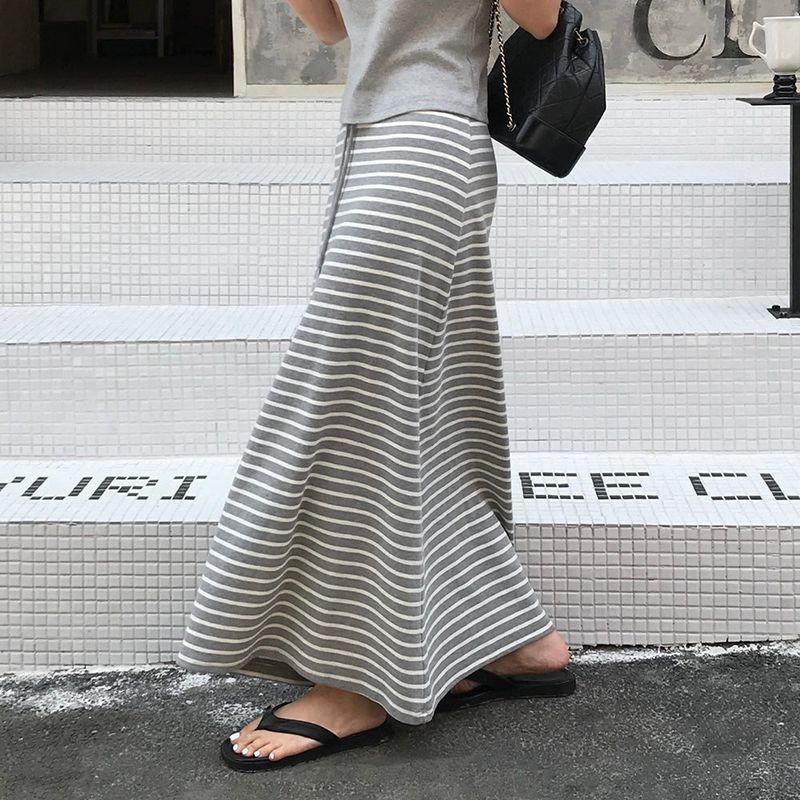 [MADE] Maxi-Striped Long Skirt