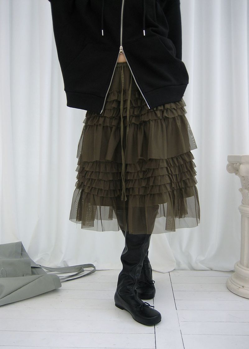 CANCAN SHA MIDI SKIRT (3color)