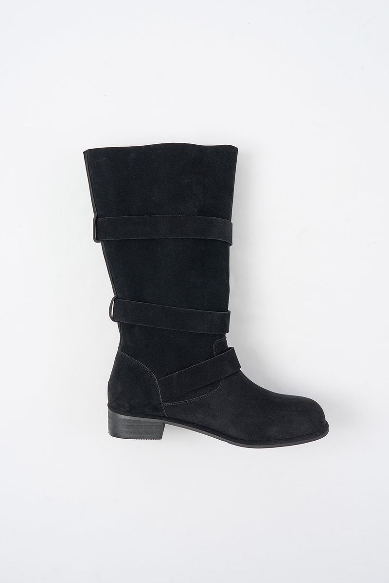 Flexi triple strap buckle boots