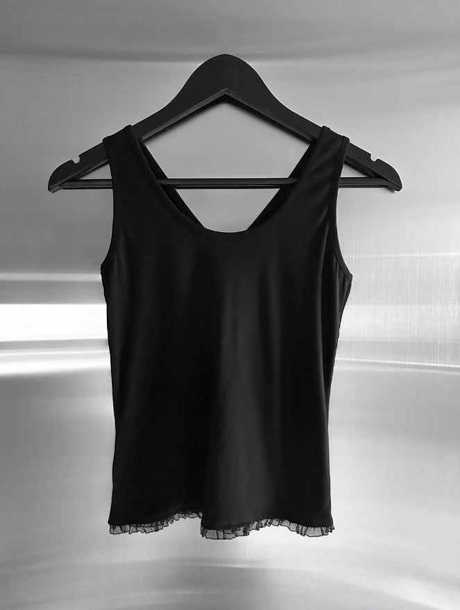 Pre-lace Trimmed Sleeveless