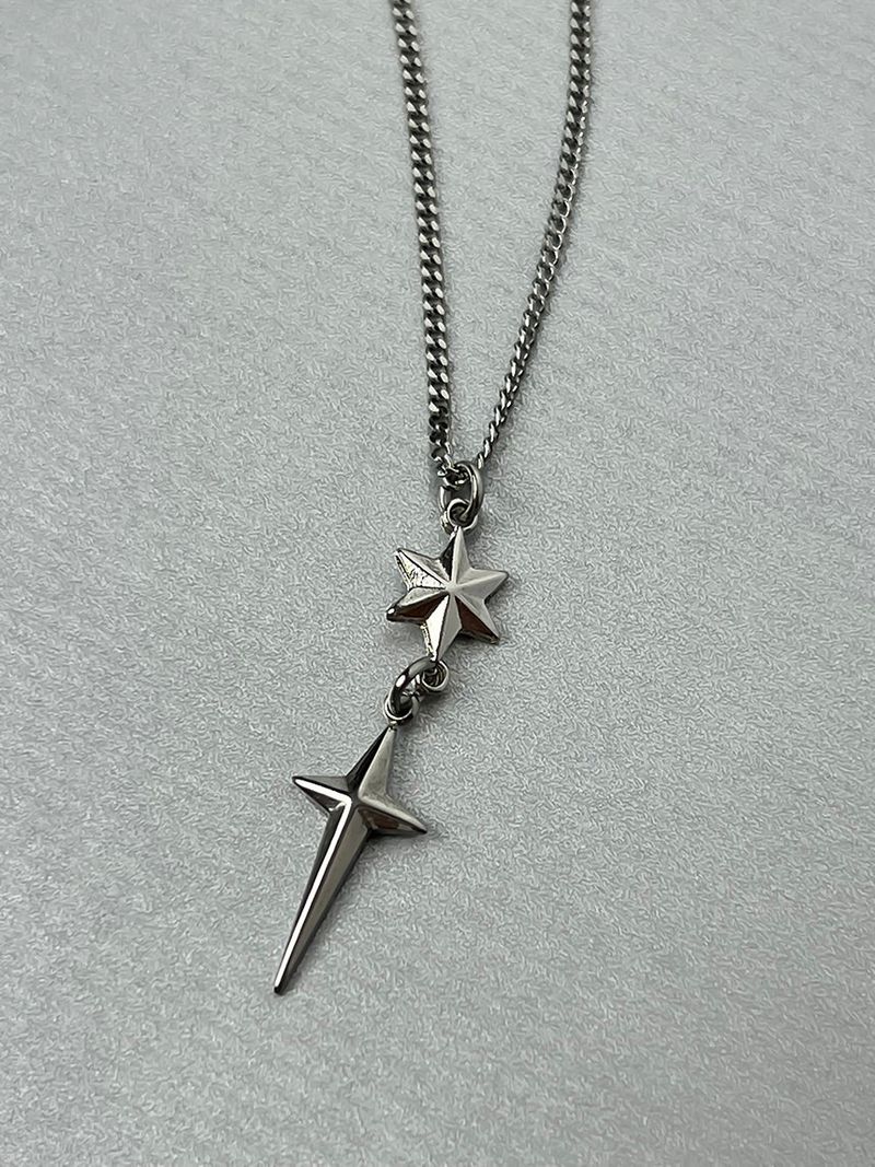Fancy cross star necklace
