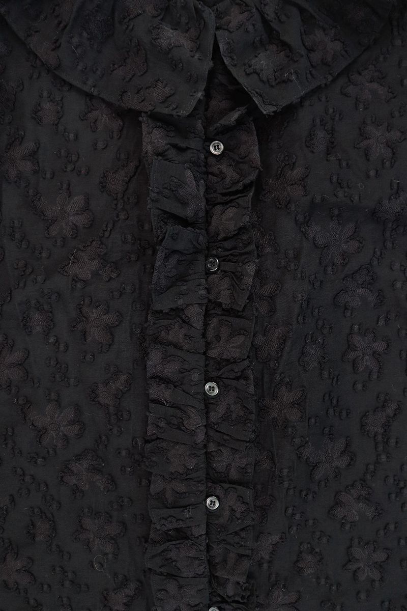 Flor frill blouse_black