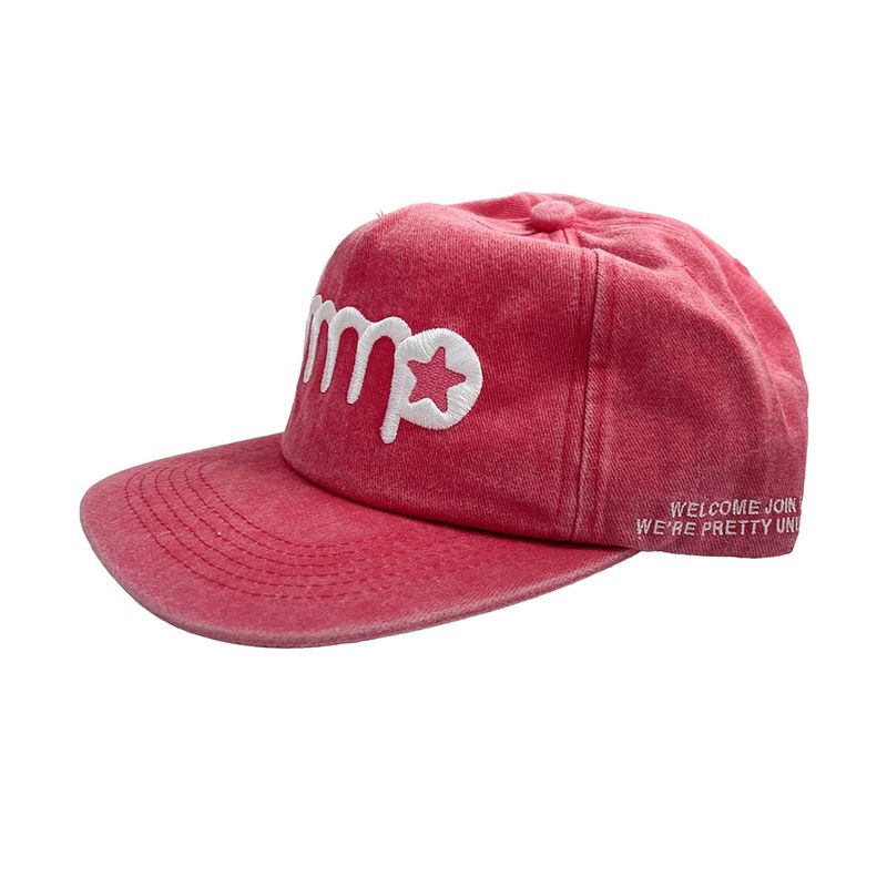 mnmp Star Logo Cap Washed Red