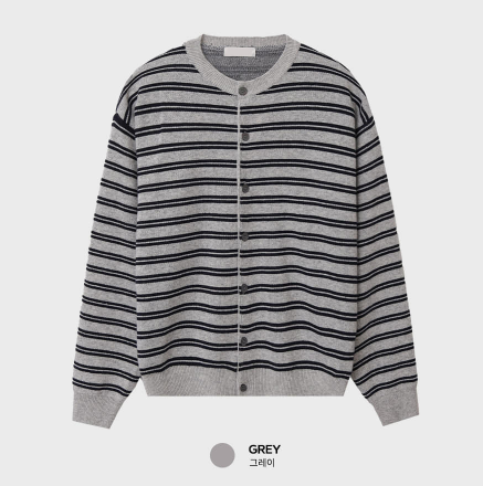 Glass Premium Dangara Overfit Long Sleeve Cardigan