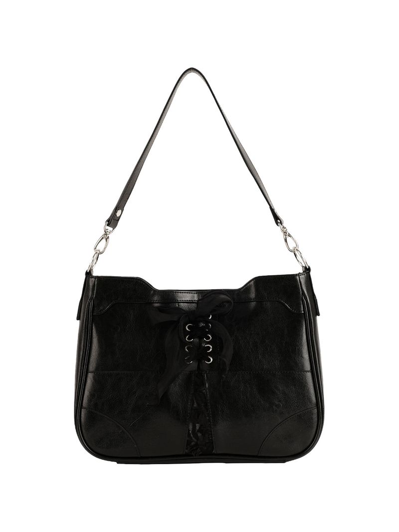 Bustier ribbon bag_black