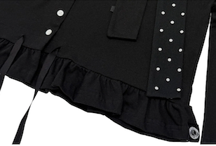 NATTY CARDIGAN IN BLACK (SCARF SET)