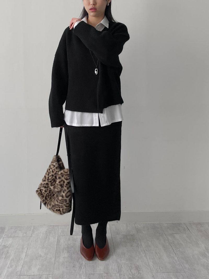 Leopard Fur Shoulder Bag