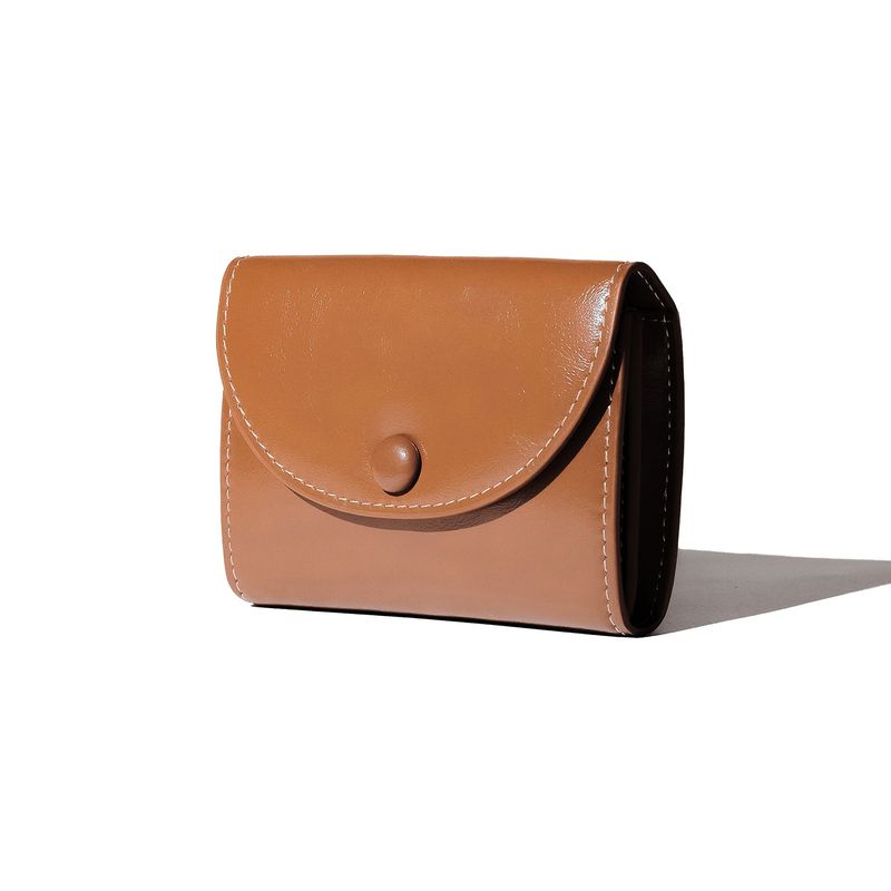 LE MASQUE(ルマスク)の「DOT TWO POCKET Coin & Card Wallets cognac wood(Smartphone Accessories)」