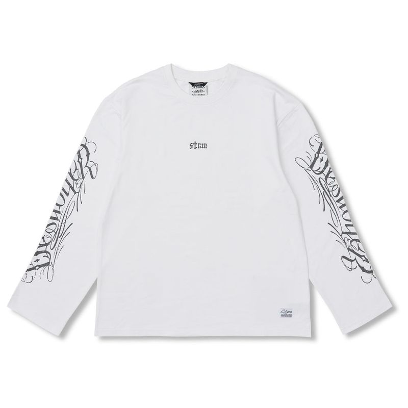 Destroyer Light Weight Oversized Long Sleeves Black / Charcoal / White