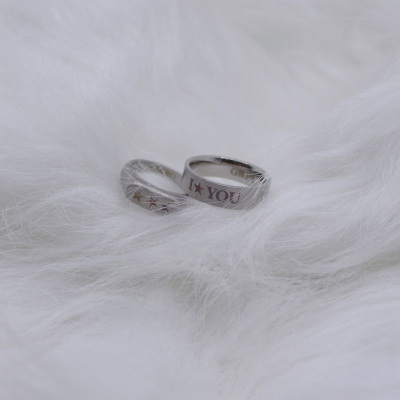Star You Letter Plane Ring