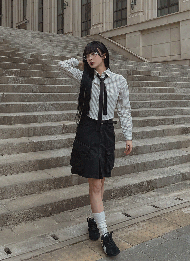 ULAN（ユレン）の「フューリー5丈斜めカーゴスカート（Skirts）」
