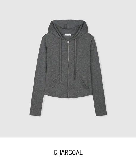Randy Basic Slim Hood Zip-Up