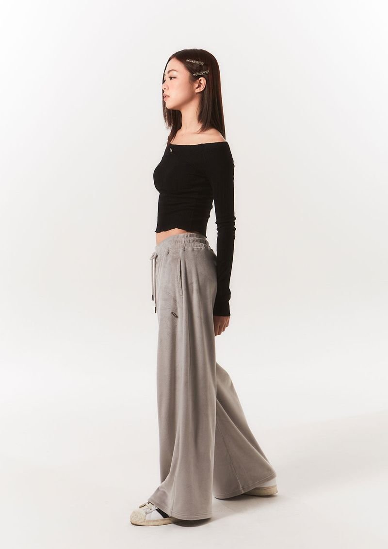 smooth off shoulder top - black
