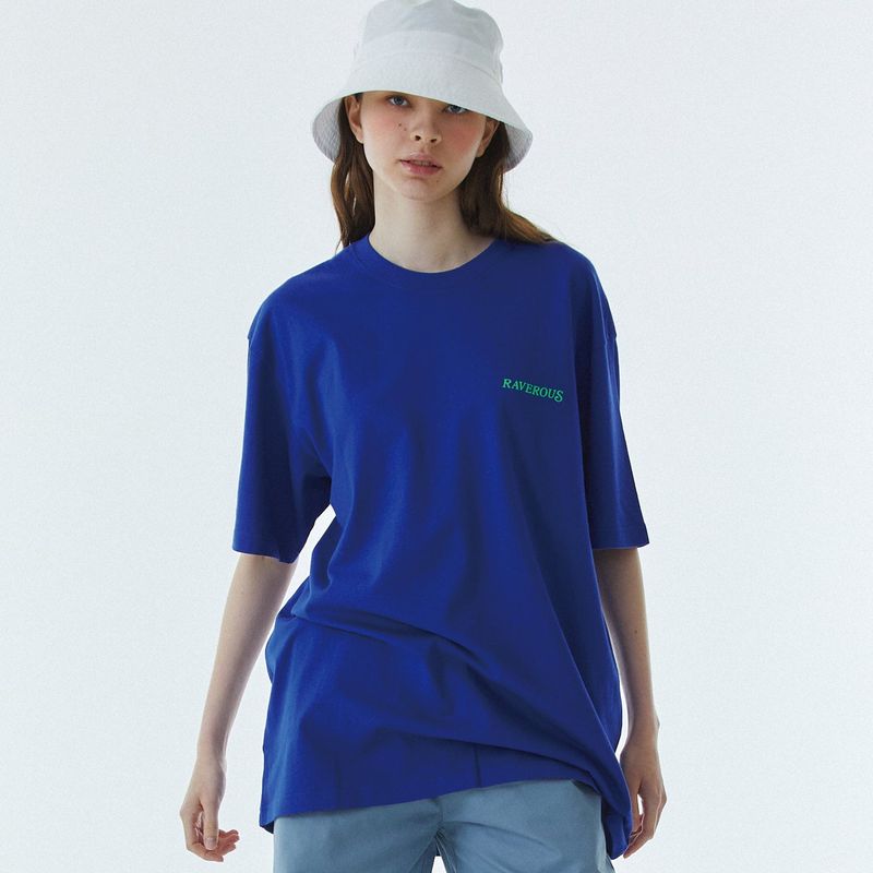 RAVEROUS(レイバロス)の「Shape Logo T-Shirt Blue(Tops)」