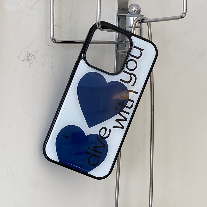 epoxy dive with you lettering case ivory