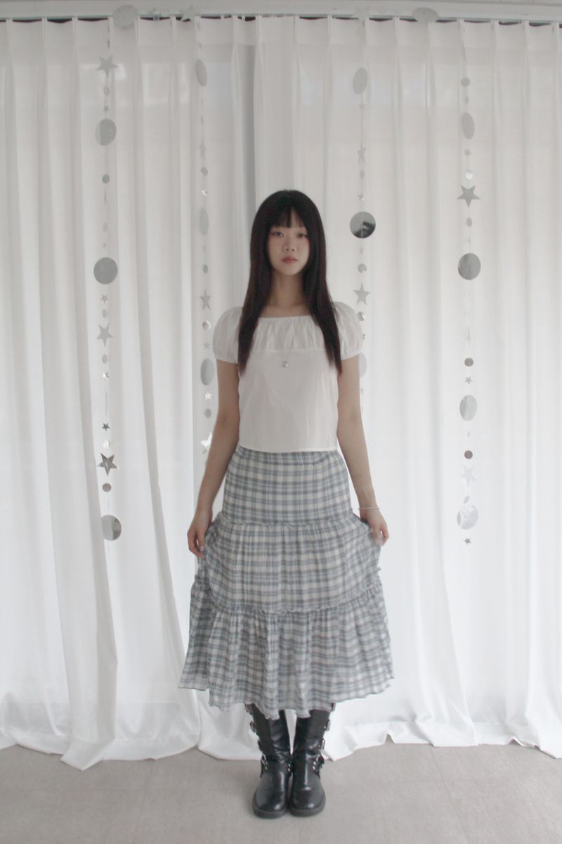 Soft Shirring Blouse