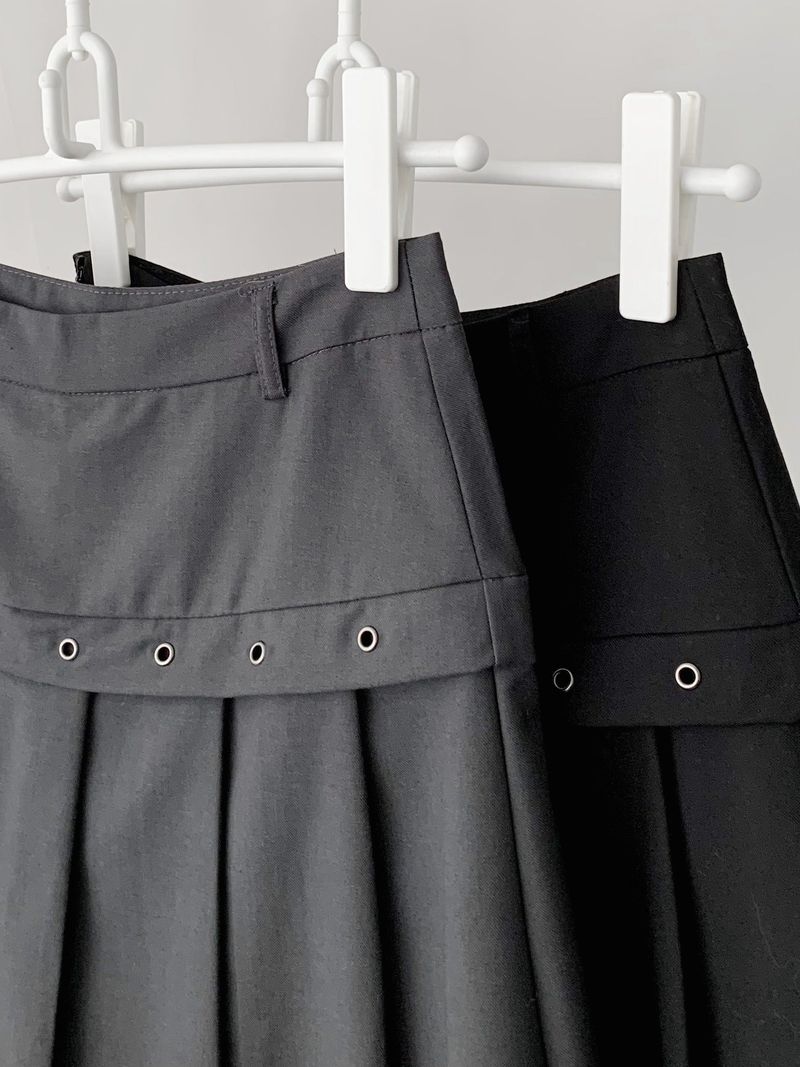 Fake Pleats Skirt Casual Pants