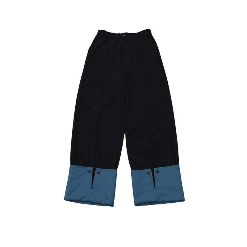 roll-up wide pants