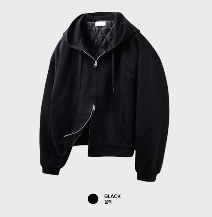 【Setup】 Aiden Winter Quilted Sweatshirt Padded Setup