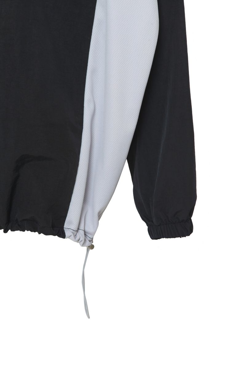two-way nylon sweatshirt