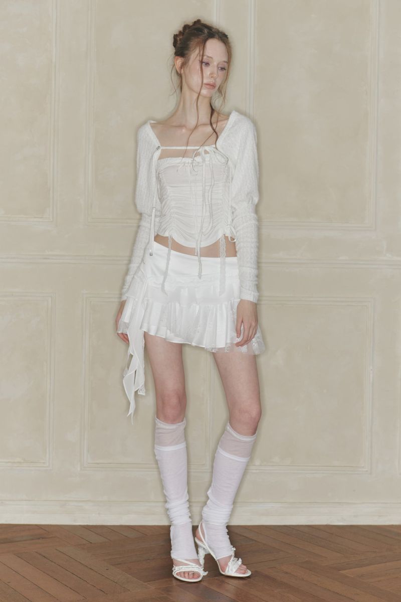 SWAN SKIRT white