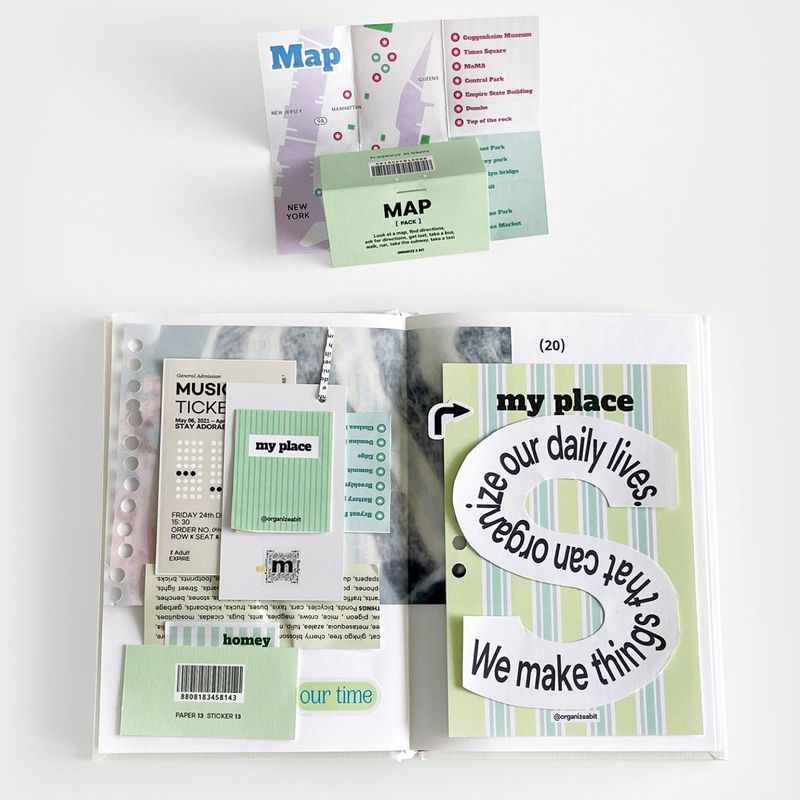 oab map pack / scrap sticker set