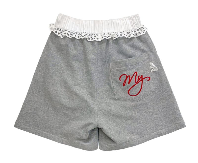 Lace band shorts