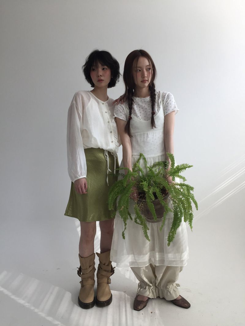 Cité slip midi skirt (5color)