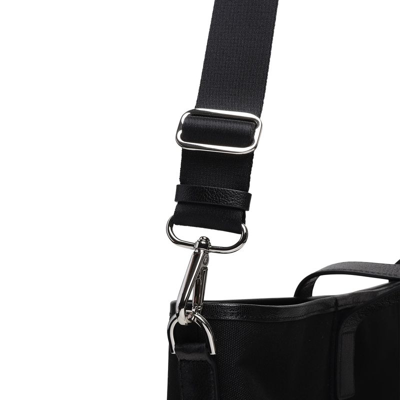Dual Top Canvas Tote Bag_Black